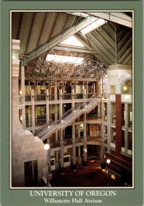 Vintage University Of Oregon Eugene OR Willamette Hall Ducks Postcard CF2