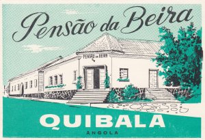 Angola Quibala Pansao da Beira Vintage Luggage Label lbl1794