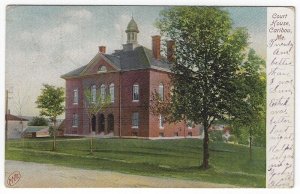 Caribou, Maine, Vintage Postcard View of The Court House, 1907 