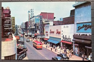 Vintage Postcard 1940's Granby Street (looking North) Norfolk Virginia