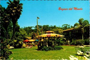 San Diego, CA California  BAZAAR DEL MUNDO~OLD TOWN Pavilion/Garden 4X6 Postcard