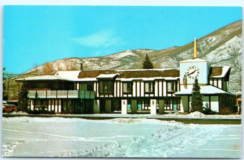 c1960s Aspen Colorado Christmas Inn Business Card Hotel Advertising CO Photo C44