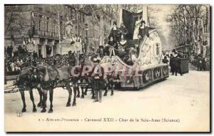 Old Postcard Carnival XXII Char Anse Saw Science Aix en Provence