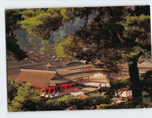 Postcard Itsukushima Shrine Panoramic View Japan