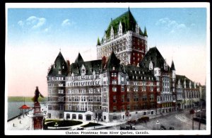 Canada Quebec Chateau Frontenac from River Quebec City ~ WB