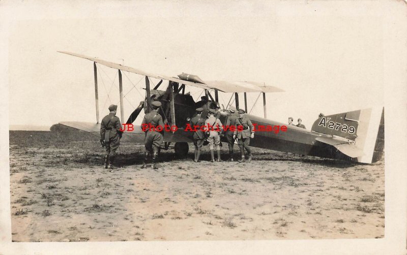 US Military, RPPC, World War I, Armstrong Whitworth Bombing Airplane, Photo