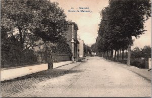 Belgium Stavelot Route de Malmedy Vintage Postcard C106