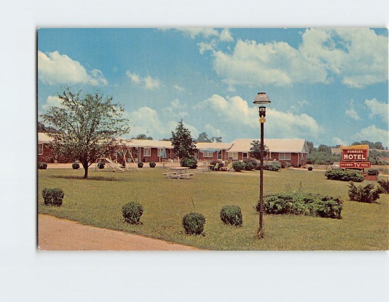 Postcard Sunrise Motel, Philadelphia, Tennessee