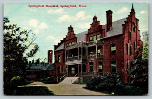 Springfield Hospital  Springfield  Massachusetts   Postcard