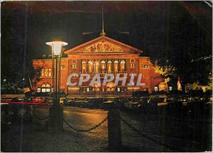 Postcard Modern Arhus Theater in Evening Light