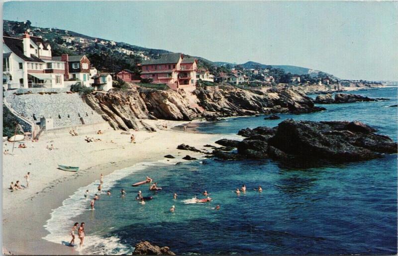 Laguna Beach California CA c1973 Vintage Postcard F3