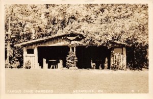 H56/ Wenatchee Washington RPPC Postcard c1940s Famous Ohme Gardens