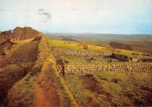 BR89358 roman wall at housesteads mile castle northumberland  uk