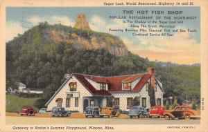 Winona Minnesota The Hot Fish Shop Exterior Linen Antique Postcard J78170