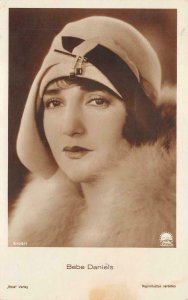 RPPC ACTRESS BEBE DANIELS YUGOSLAVIA STAMP REAL PHOTO POSTCARD 1929