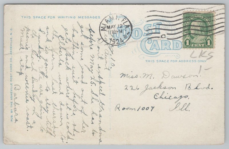 Miami Florida~Arch Creek With Natural Bridge~Vintage Postcard