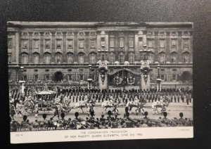 Mint England Royalty Postcard RPPC Coronation Process QE2 Queen Elizabeth II