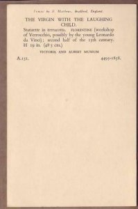 Virgin with the Laughing Child Vintage postcard