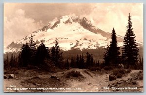 RPPC Oregon Postcard - Mt. Hood Loop From Government Camp
