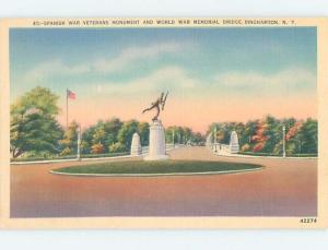 Unused Linen MONUMENT SCENE Binghamton New York NY F2221