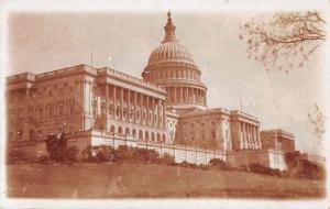 Washington DC US Capitol Real Photo Antique Postcard J76674