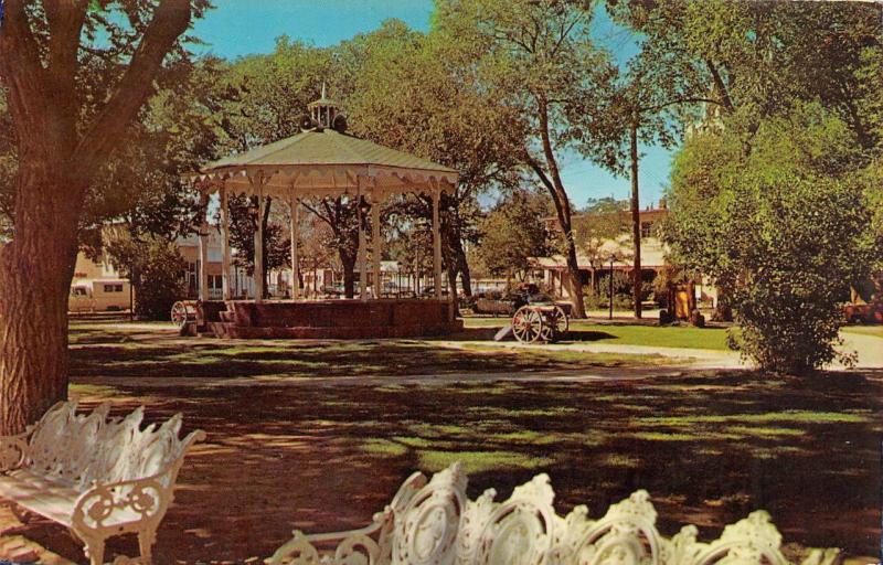 ALBUQUERQUE, NM New Mexico  BANDSTAND on OLD TOWN PLAZA  1970 Chrome Postcard 