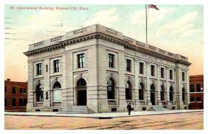 Postcard BUILDING SCENE Kansas City Kansas KS AR7953