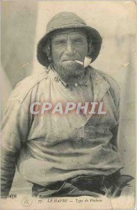 Old Postcard Le Havre Type Fisherman