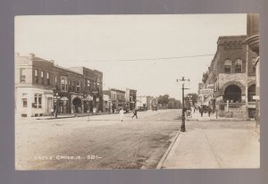 Eagle Grove IOWA RPPC 1921 MAIN STREET Stores nr Humboldt Clarion Fort Dodge IA