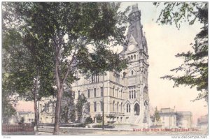Exterior, West Side High School,Portland,Oregon,PU-1907