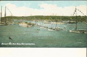 NEW LONDON CONNECTICUT HARVARD YALE BOAT RACE LEIGHTON PUBL #938 POSTCARD 1900s