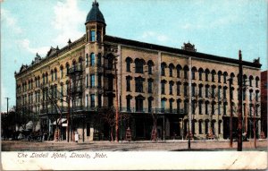 VINTAGE POSTCARD THE LINDELL HOTEL LINCOLN NEBRASKA UBACK GEM CONDITION