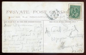 h2444 - ST. JOHN NB Postcard 1908 Steamer GOVERNOR COBB Acadian Series by McCoy