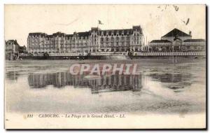 Cabourg Old Postcard beach and great hotel