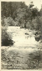 c1920 RPPC Postcard; Wolf Creek on Eaton's Ranch, Wolf WY Sheridan County