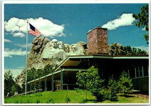 Postcard - Visitor Center & Mt. Rushmore - Black Hills, South Dakota