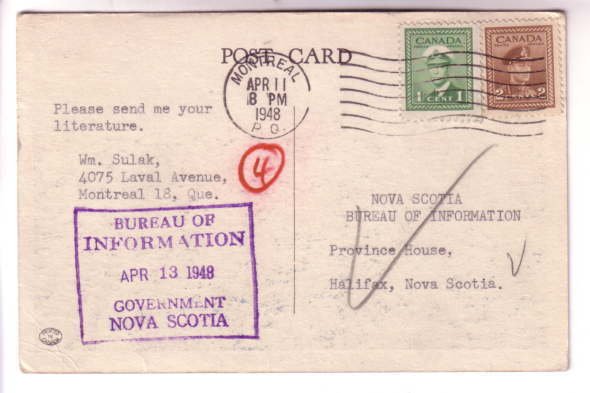 City View, Montreal, Canada, Used 1948