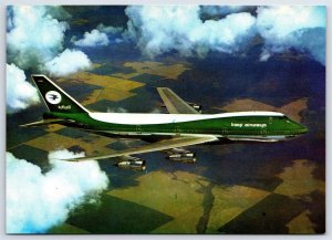 Airplane Postcard Iraqi Airways Airlines Jumbo Boeing 747 Movifoto #50178 FI.3