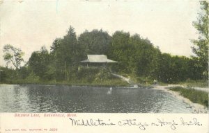 Postcard Michigan Greenville Baldwin Lake Kropp Undivided 23-11140