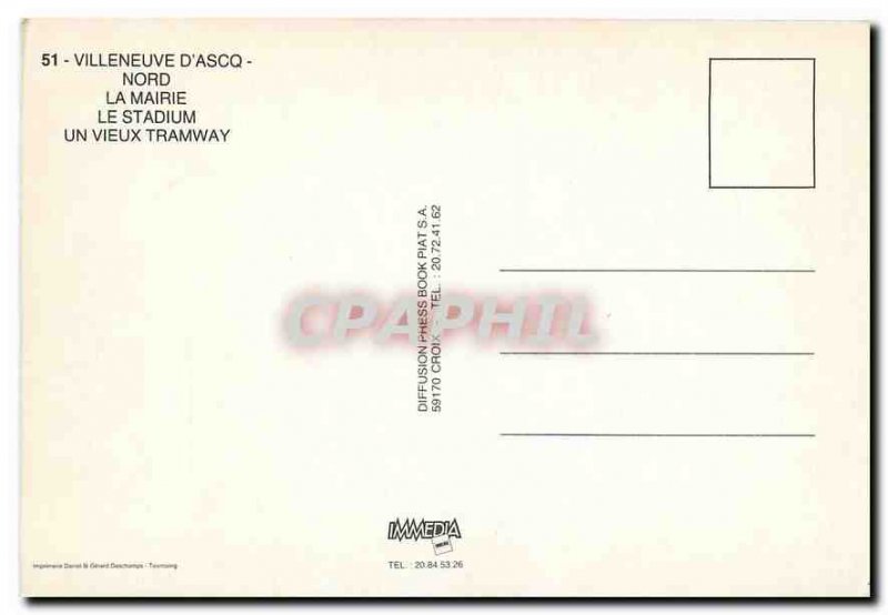 Modern Postcard An old tram