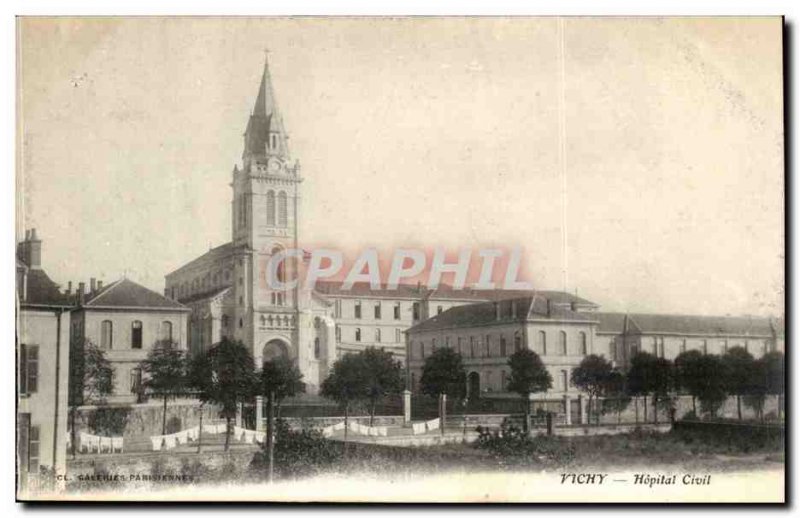 Vichy - Civil Hospital - Old Postcard