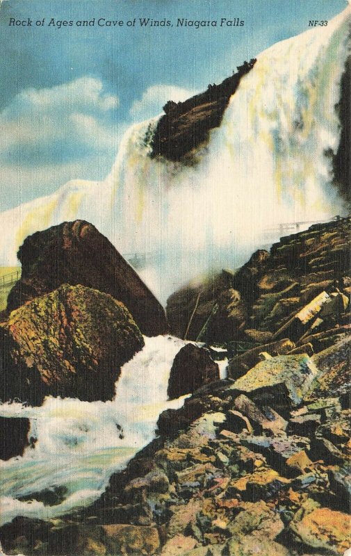 Postcard Rock of Ages and Cave of Winds Niagara Falls Unposted PC5.