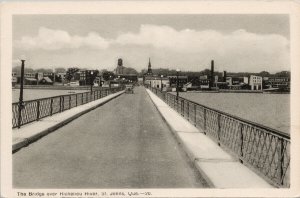 Bridge over Richelieu River Saint-Jean-sur-Richelieu QC St. Johns Postcard G49