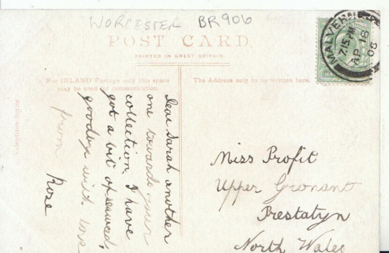 Worcestershire Postcard - Worcester Cathedral From South West  - Ref 8093A