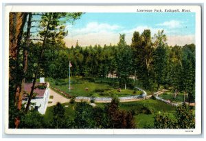 c1930's Aerial View Lawrence Park Kalispell Montana MT Posted Vintage Postcard