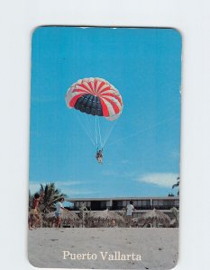 Postcard The parachute ride is an unforgettable voyage Puerto Vallarta Mexico