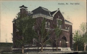 Houlton Maine ME Post Office c1900s Postcard