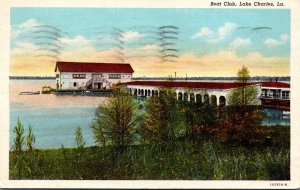Louisiana Lake Charles Boat Club 1942 Curteich
