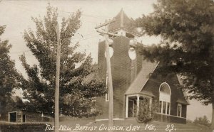 Jay ME The New Baptist Church in 1916 Real Photo Postcard