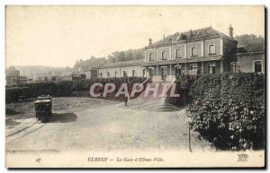 Old Postcard Elbeuf Elbeuf City of La Gare